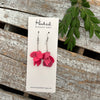 Fallen Petal Earrings in Pink