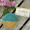 Scalloped Ring Dish - Gold & Turquoise