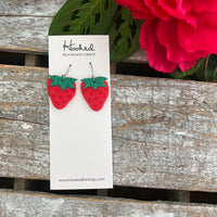 Sweet Strawberry Earrings - Small and Medium