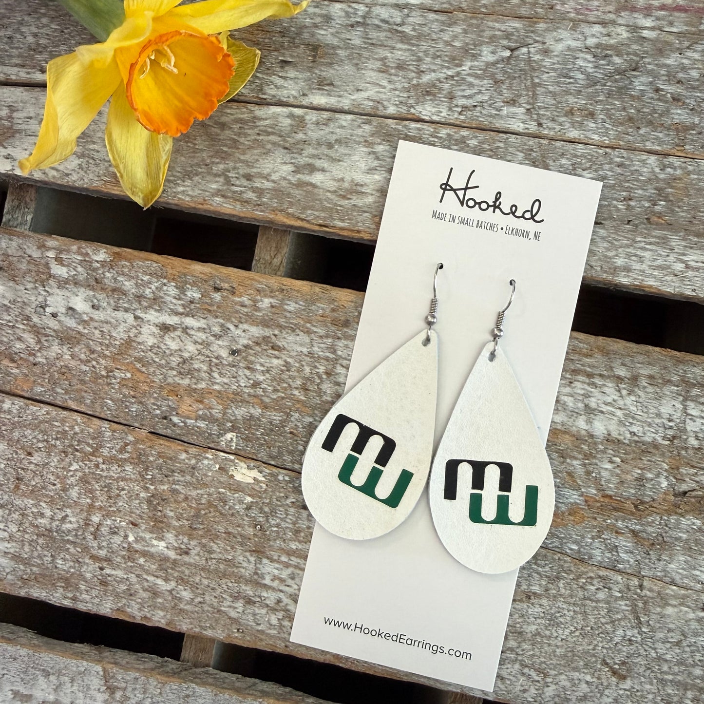 Custom School / Mascot Teardrop Earrings - Medium