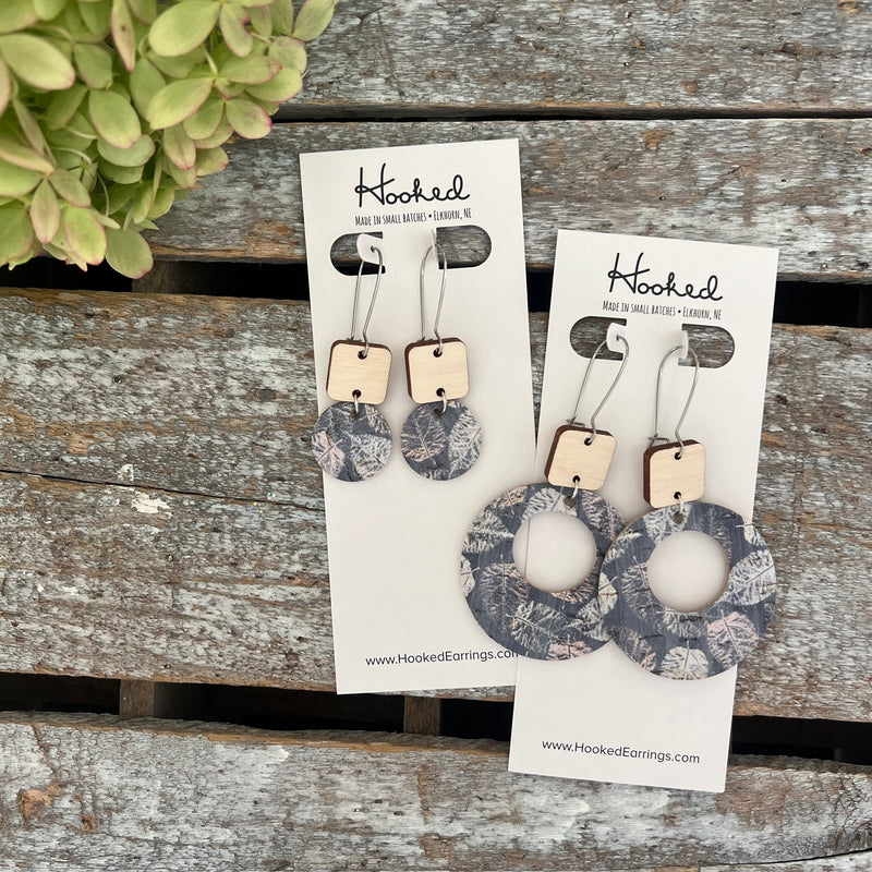 Autumn Sky Suspended Stack Earrings - Small