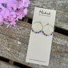 Beaded Octagon Hoop Earrings - Mermaid Lagoon