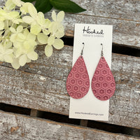 Hexagon Teardrops in Flamingo - Medium