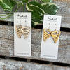 Wooden Cutout Earrings - Tornado - Custom Colors