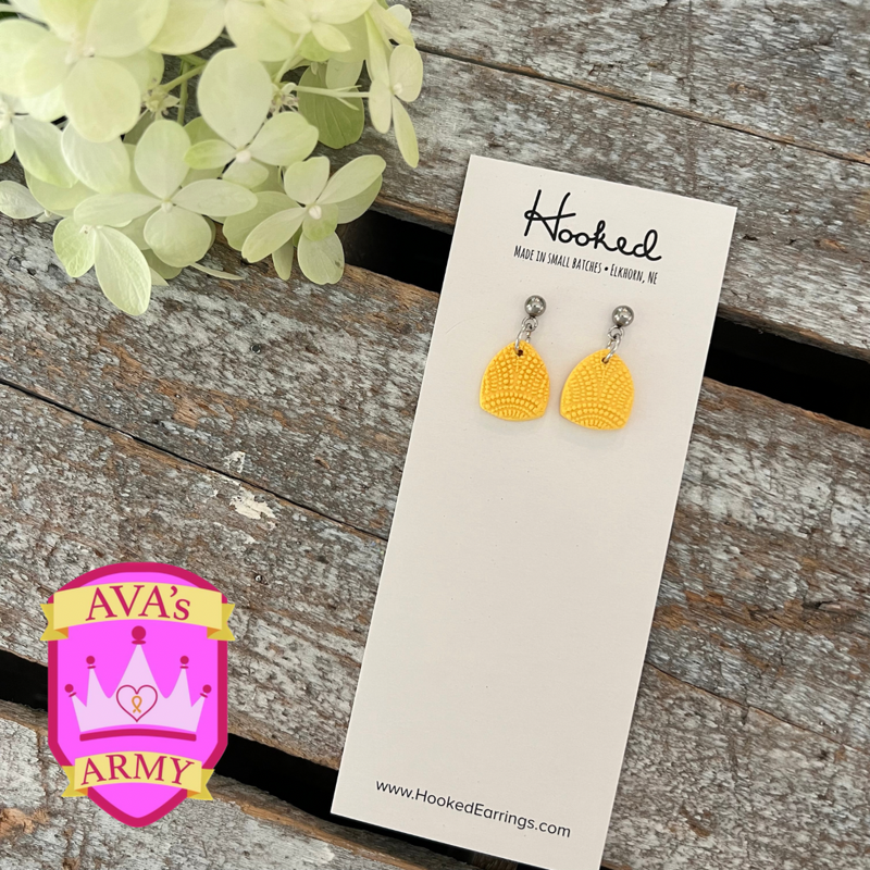 Golden Dangle Earrings - Mini - Ava's Army Benefit