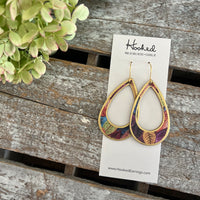 Falling for You Teardrop Cutout Earrings // Gold Edged - Medium