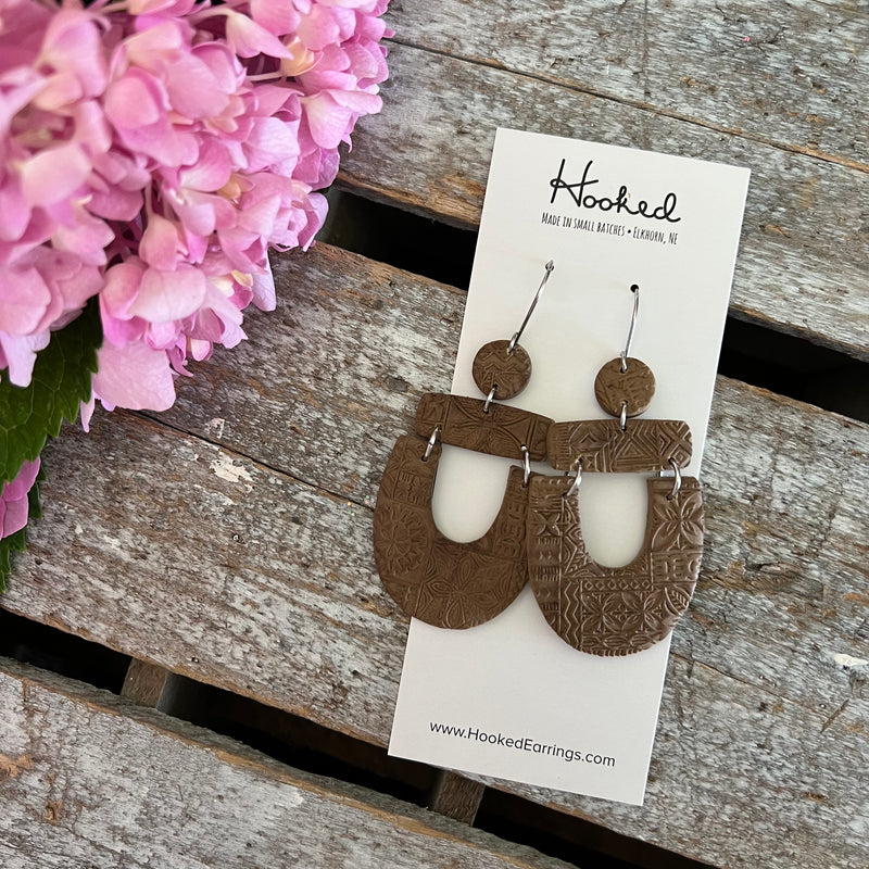 Cocoa Bean Leilani Earrings - Large