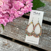 Summer Sparkle Teardrop Cutout Earrings - Medium