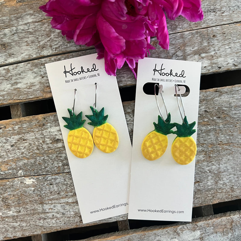 Perfect Pineapple Earrings - Small and Medium