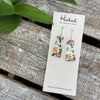 Clear Bouquet Dangle Earrings - Small