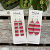 Watermelon Stripe Skinny Earrings