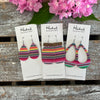 Serape Stripe Earring Stacks - Small and Medium