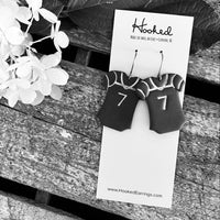 Football / Lacrosse Spirit Earrings - Customized - Medium