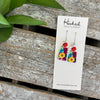 Clear Bouquet Dangle Earrings - Small