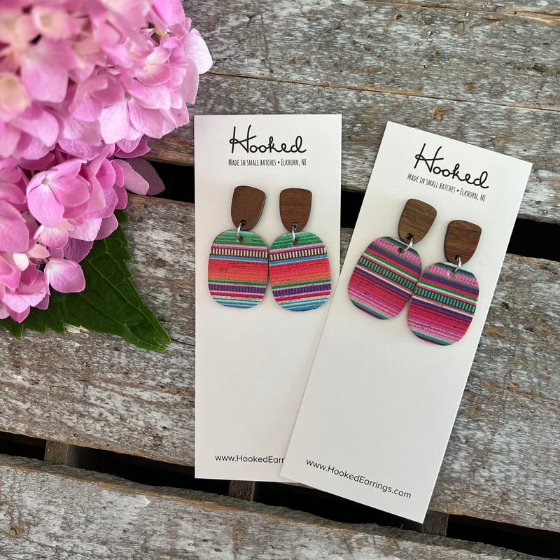 Serape Stripe Earring Stacks - Small and Medium