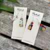 Clear Bouquet Dangle Earrings - Small