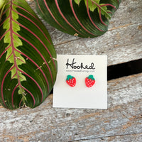 Sweet Strawberry Stud Earrings