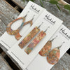 Splashy Pastel Cork Teardrop Cutouts - Medium