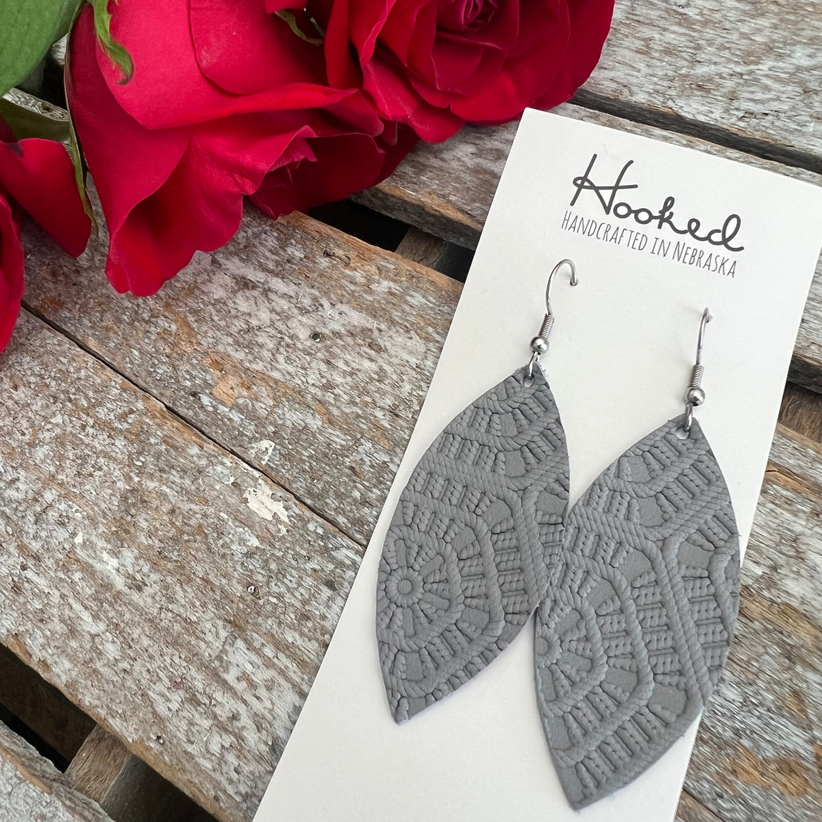 Steel Gray Petals  - Medium
