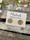 Druzy-Style Round Studs - Neutrals - 12mm