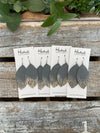 Glitter Dipped Slate Fringe Petals - Large