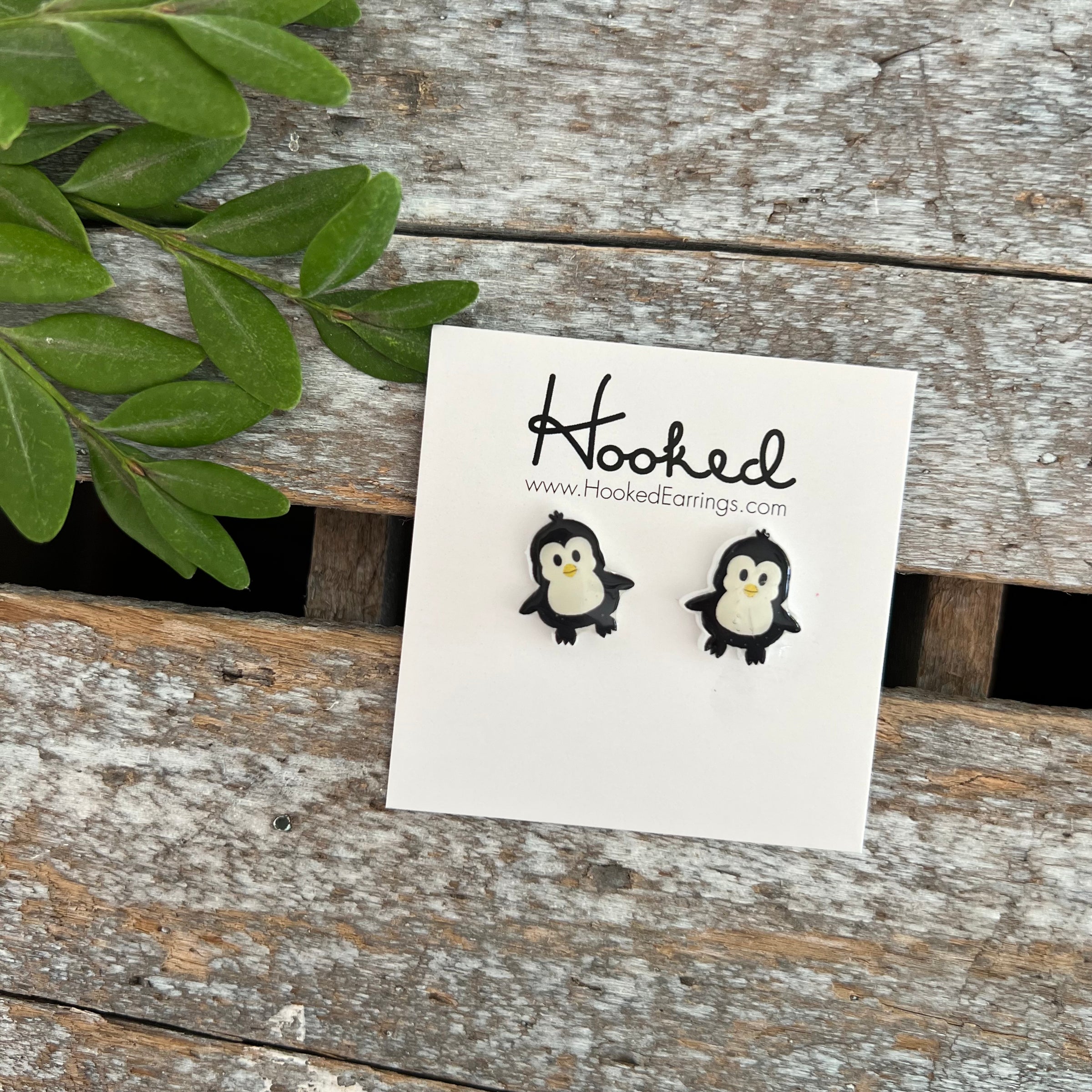 Happy Penguin Studs