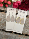 Tiny X Cork Teardrops/Edged - Small