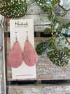 Powder Pink Pearl Cork Teardrops - Medium