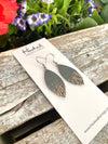 Glitter Dipped Gray Fringe Petals - Small
