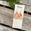 Classical Poinsettia Teardrops // Gold Edged - Small