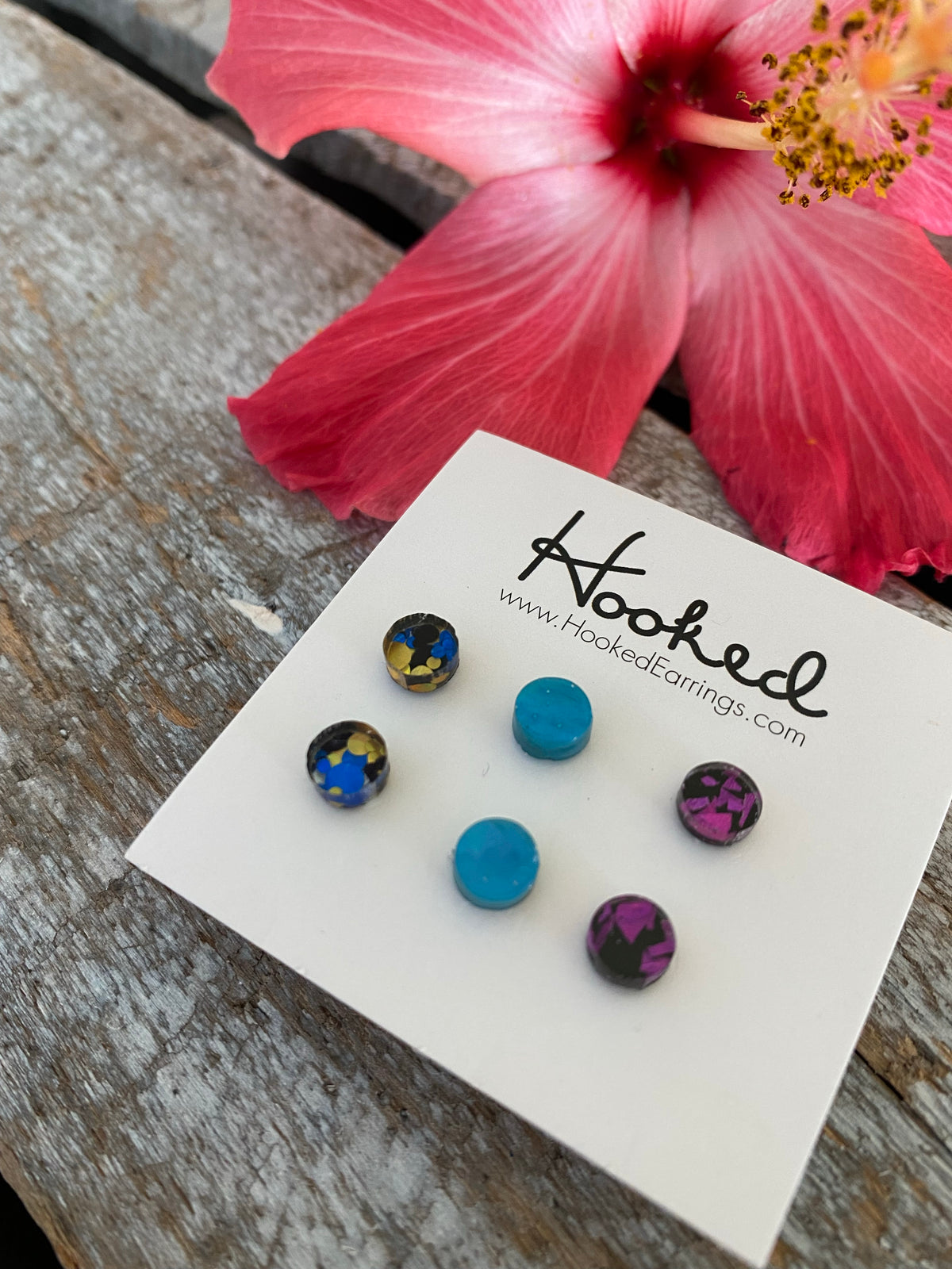 Tiny Disc Stud Collection #2 - Three Pack