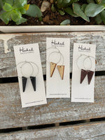 Dropped Wooden Triangles - Medium