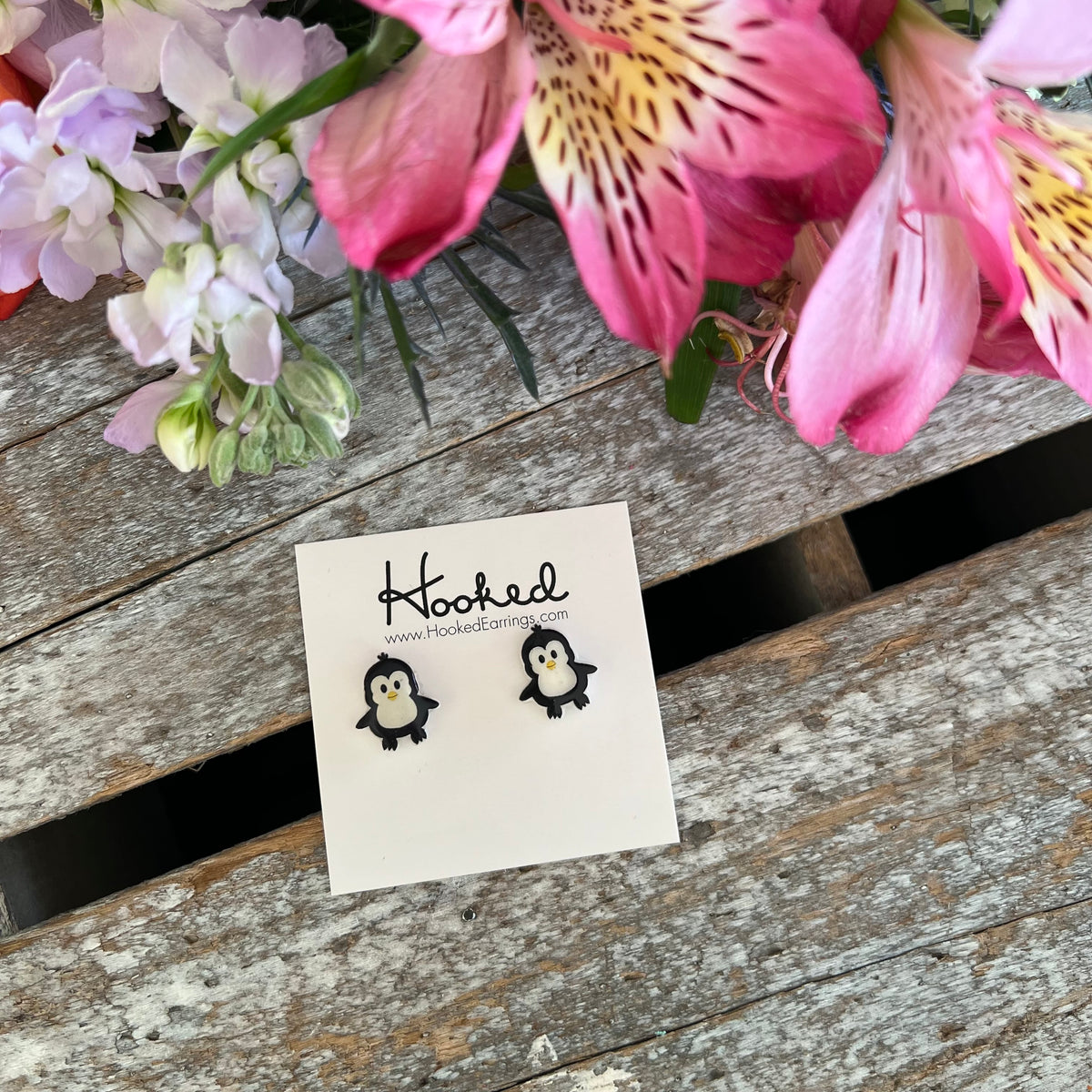 Happy Penguin Studs
