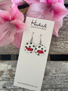 Nebraska State Pride Minis in White and Black Dotties w/Red