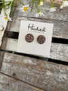 Druzy-Style Round Studs - Neutrals - 12mm