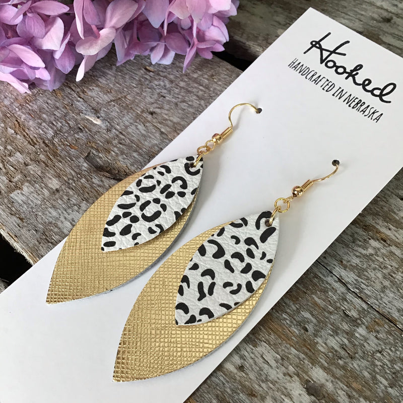 Gold Snow Leopard Layered Petals