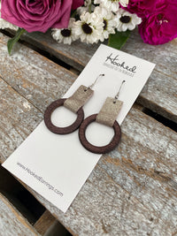 Looped Wooden Hoops - Size Small