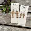 Longer Leggy Lamps - Deluxe Wooden Holiday Earrings