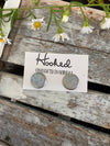 Druzy-Style Round Studs - Neutrals - 12mm