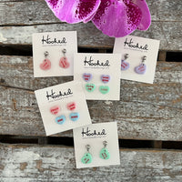 Candy Heart Studs - Two Pack