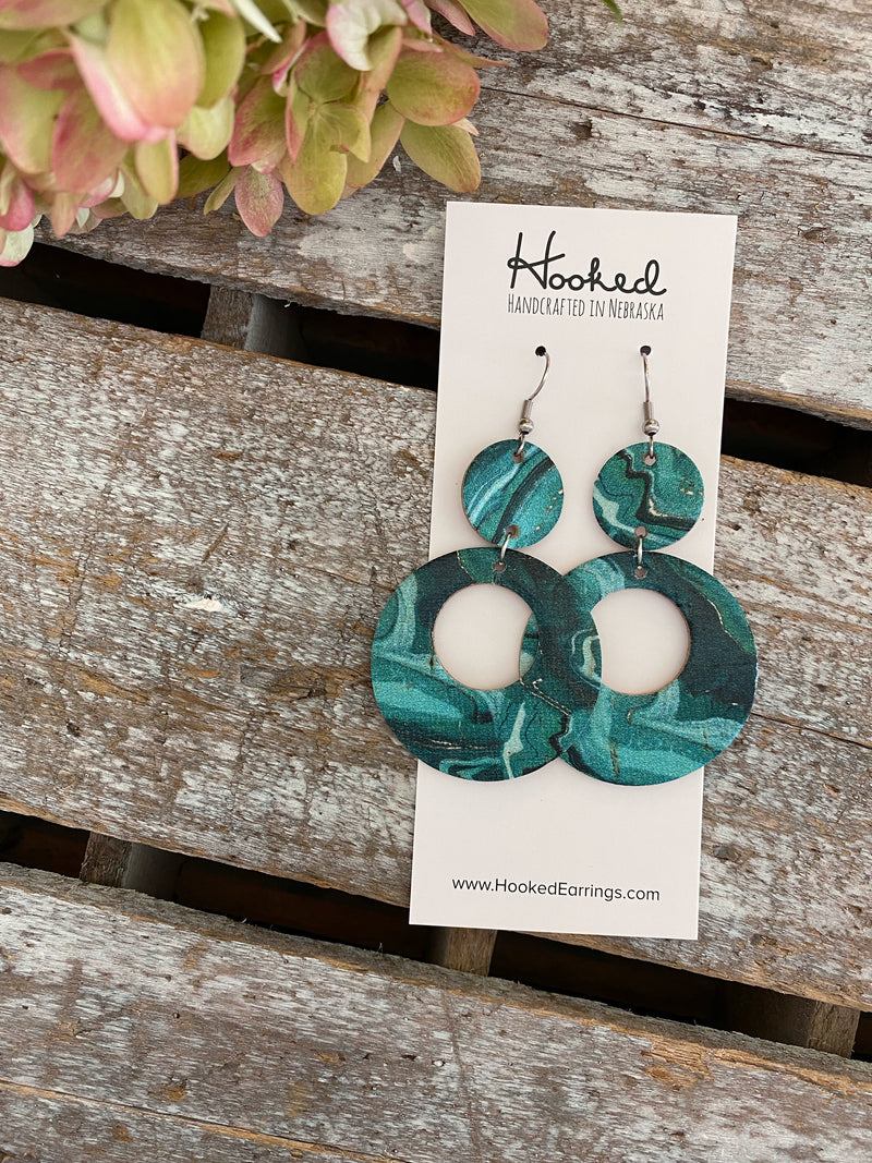 Agate Stacked Circle Cutouts