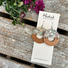 Jade Leaf Half Hoops