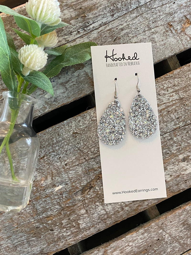 Crushed Diamonds Glitter Teardrops - Small