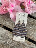 Dotted Line Cork Teardrops - Large