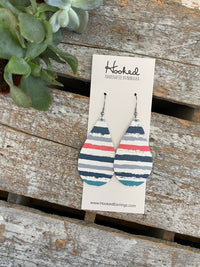 Seaside Stripe Teardrops - Medium