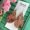 Splashed Sangria Teardrops - Large