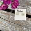 Druzy-Style Square Studs - 12mm