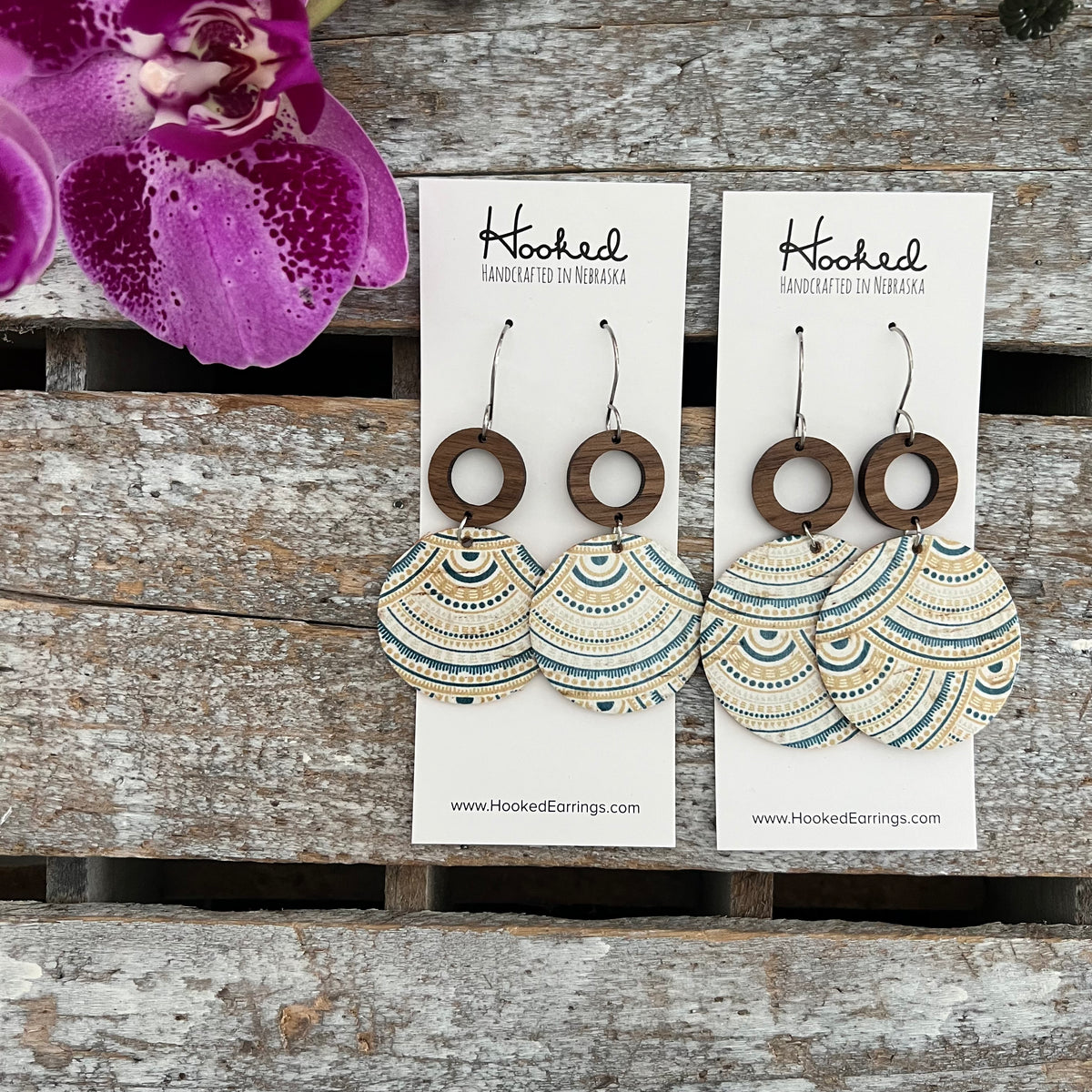 Smaller Boho Scalloped Suspended Stacks