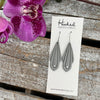 Jeweled Drops in Gray - Medium