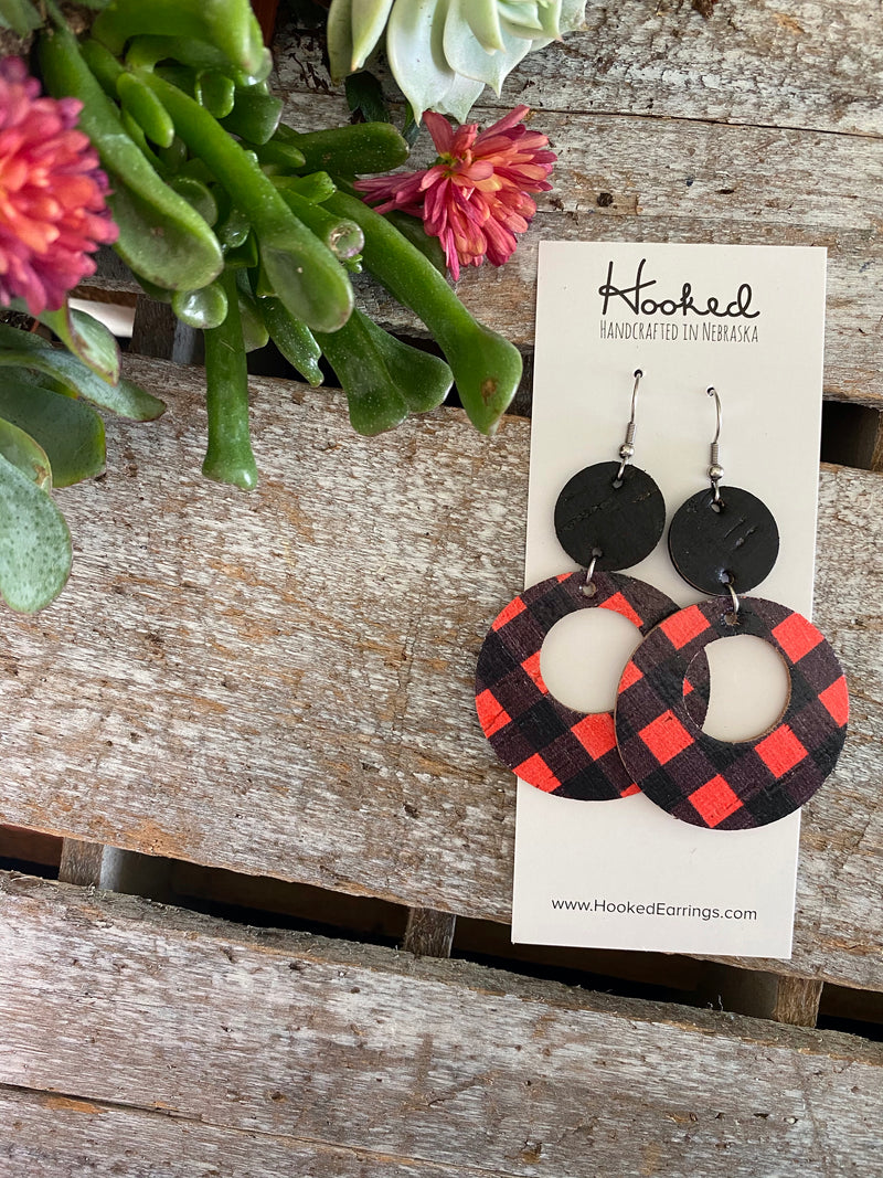 Classic Buffalo Check Stacked Circle Cutouts